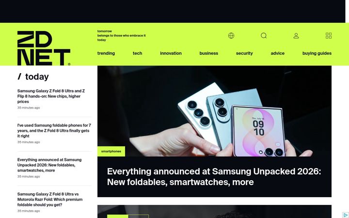 Screenshot of zdnetasia.com