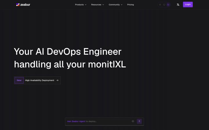 Screenshot of zeabur.com