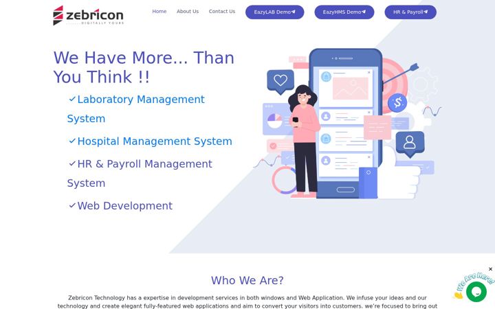 Screenshot of zebricon.com