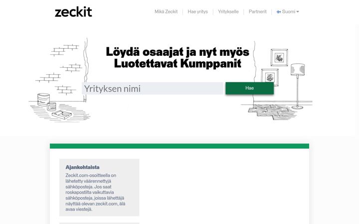 Zrzut ekranu zeckit.com
