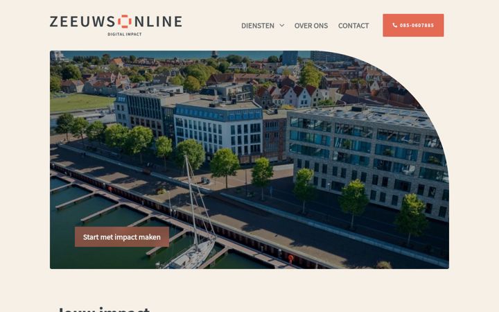Skärmbild av zeeuwsonline.nl