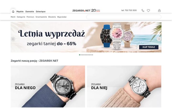 Screenshot of zegarek.net