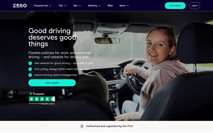 Screenshot of zego.com