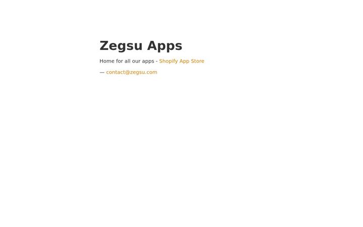 Screenshot of zegsuapps.com