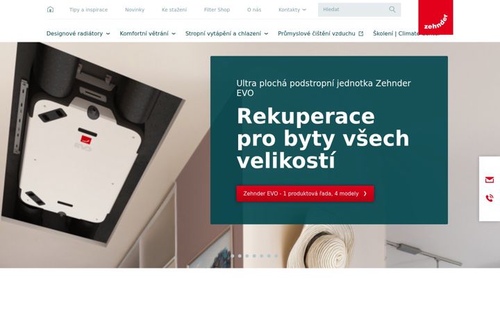 Screenshot of zehnder.cz