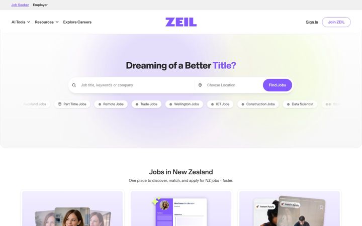 Screenshot of zeil.com