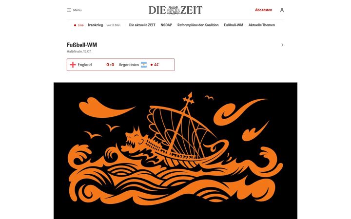 Ekrano kopija zeit.de