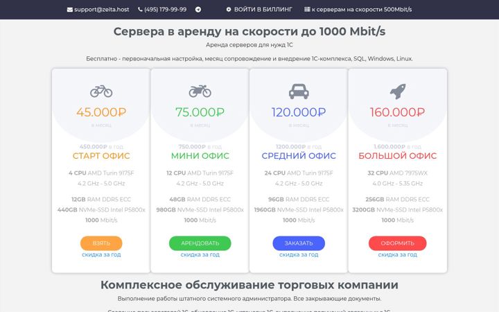 Screenshot of zeita.host