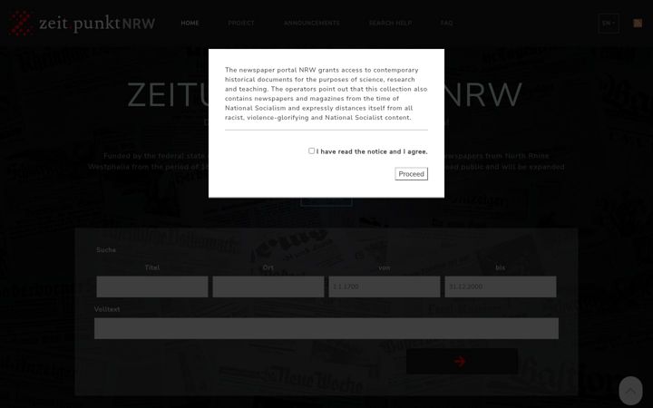 Screenshot of zeitpunkt.nrw