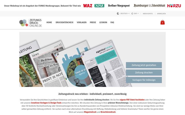 Screenshot von zeitungsdruck-online.de
