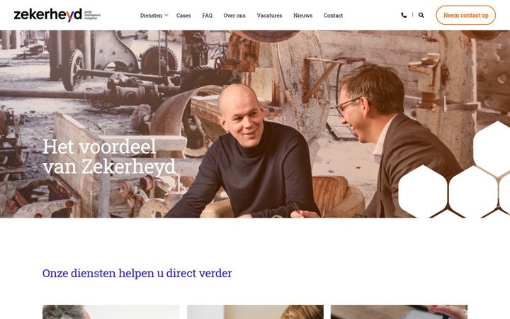 Screenshot of zekerheyd.nl