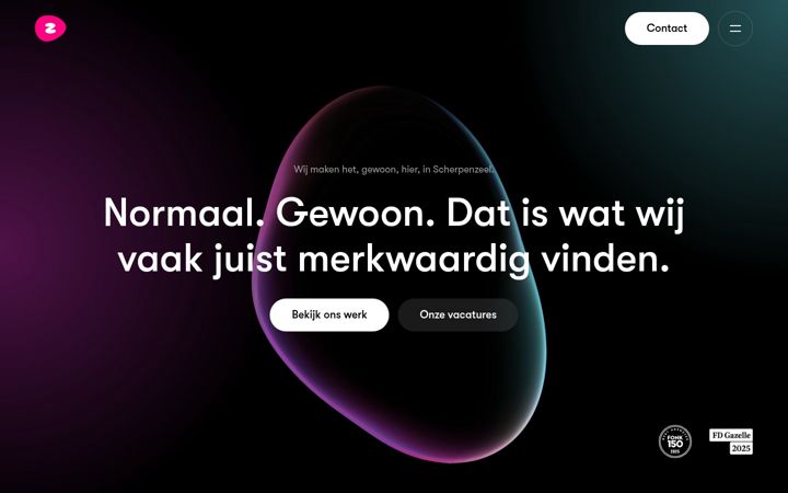 Screenshot of zekerzichtbaar.nl