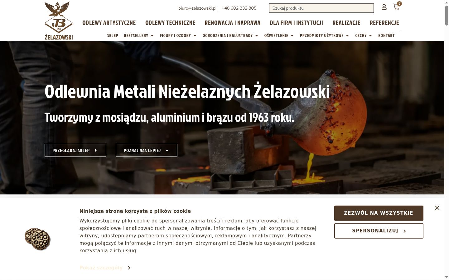 Zrzut ekranu banera zgody wyświetlanego przed jakąkolwiek interakcją
