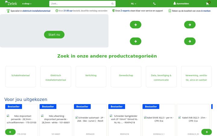 Skärmbild av zelektro.be