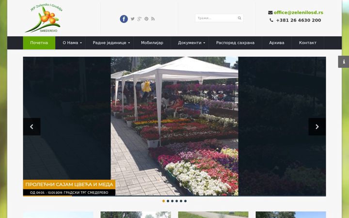Screenshot of zelenilosd.rs
