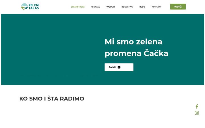 Captura de ecrã de zelenitalas.co