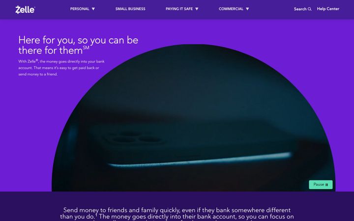 Snímek obrazovky zellepay.com