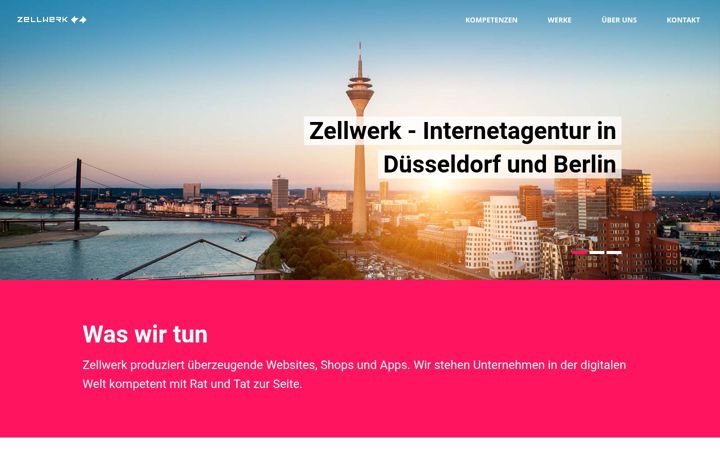 Screenshot of zellwerk.com