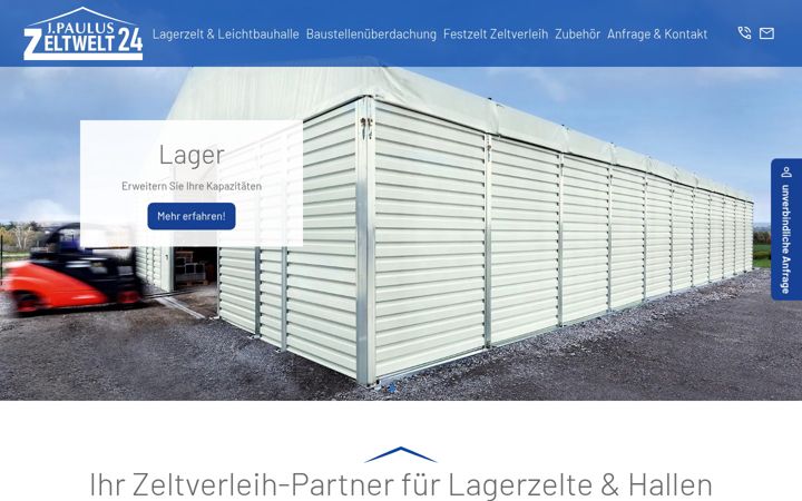 Posnetek zaslona zeltwelt24.de