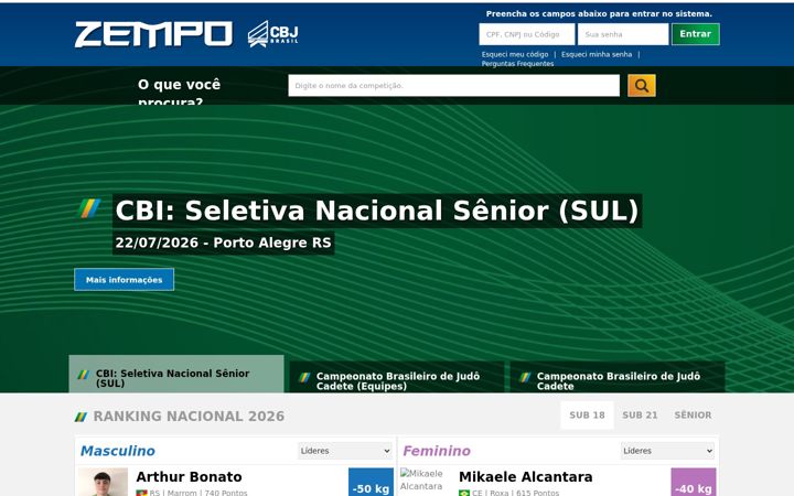 Screenshot of zempo.com.br