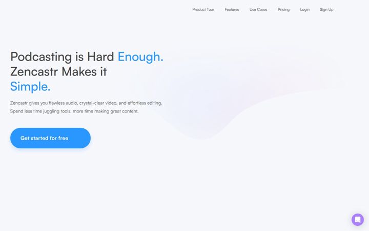 Screenshot of zencastr.com