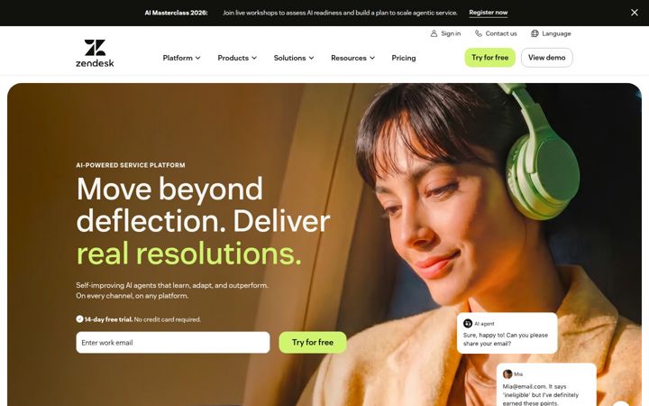 Képernyőkép: zendesk.com