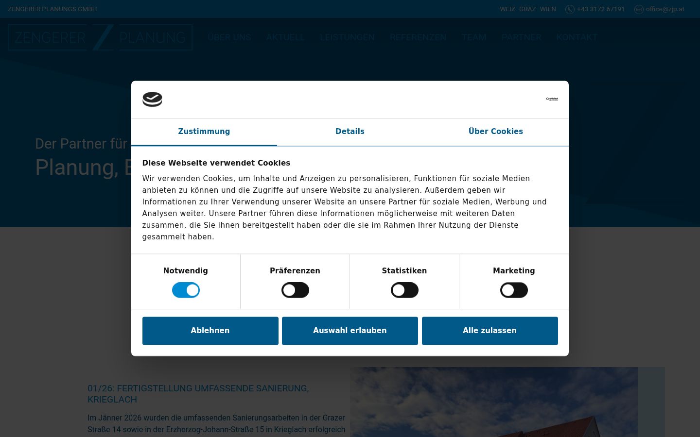 Screenshot tal-banner tal-kunsens muri qabel kwalunkwe interazzjoni