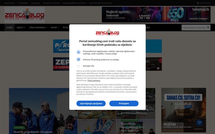 Ekraanipilt saidist zenicablog.com
