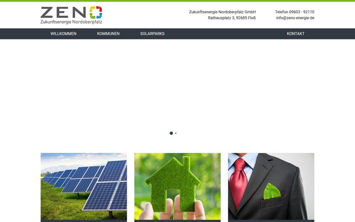 Screenshot of zeno-energie.de