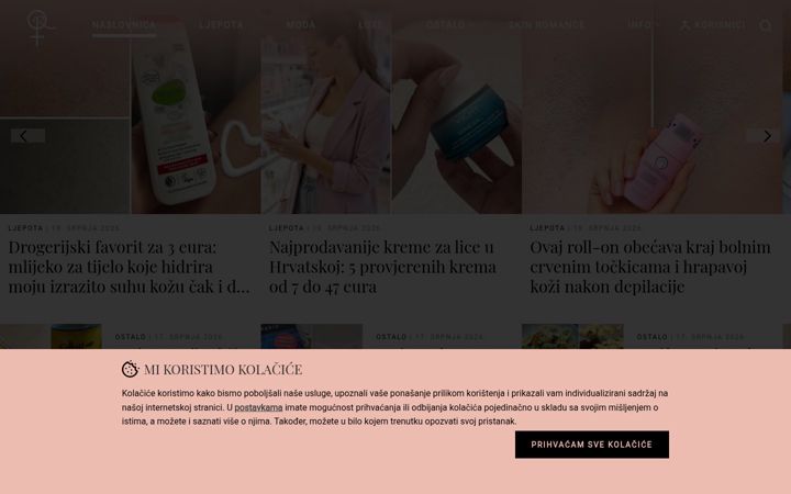 Screenshot of zenskirecenziraj.com
