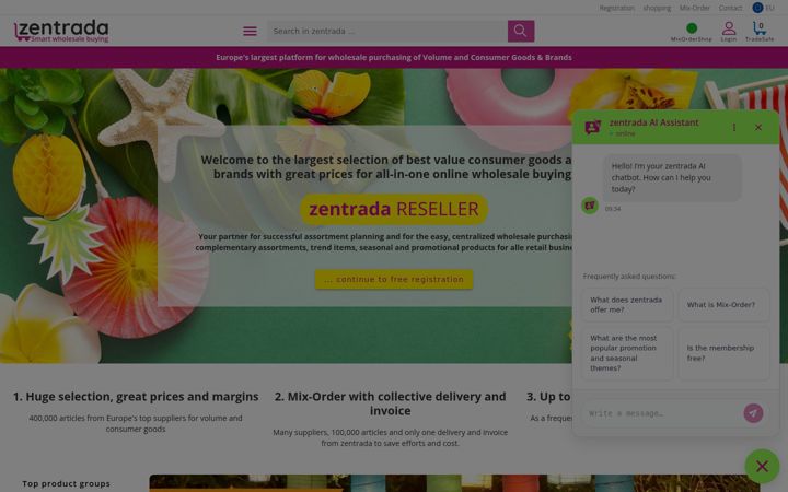 Ekrano kopija zentrada.com