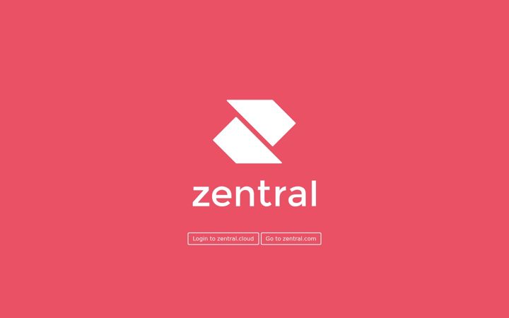Screenshot of zentral.cloud