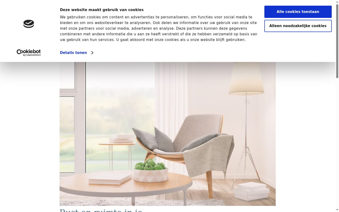 Ekrānuzņēmums ar piekrišanas baneri, kas tika rādīts pirms jebkādas mijiedarbības