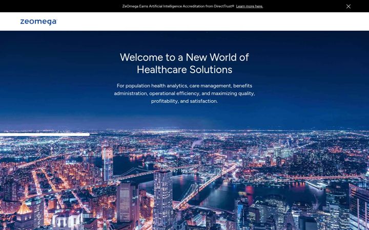 Screenshot of zeomega.com