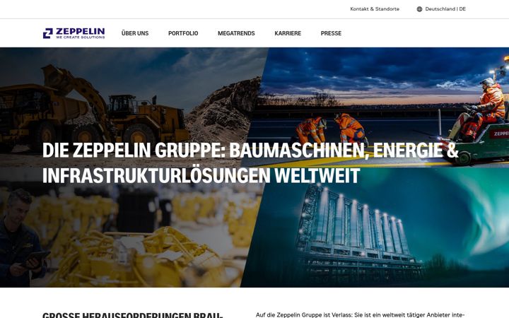 Screenshot of zeppelin.com