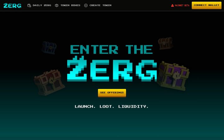 Screenshot of zerg.app
