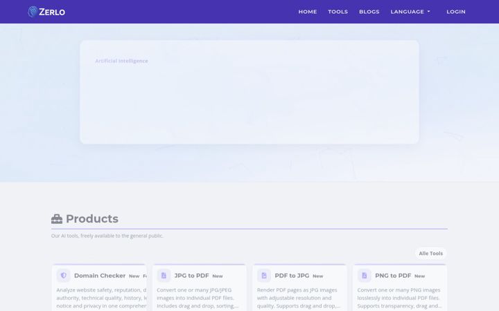 Screenshot of zerlo.net