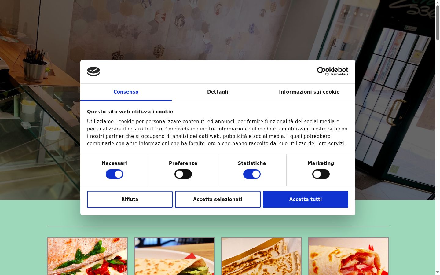 Ekrānuzņēmums ar piekrišanas baneri, kas tika rādīts pirms jebkādas mijiedarbības