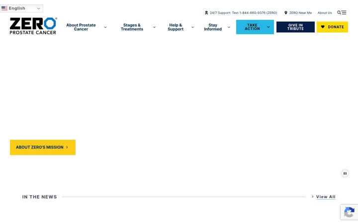 Screenshot of zerocancer.org