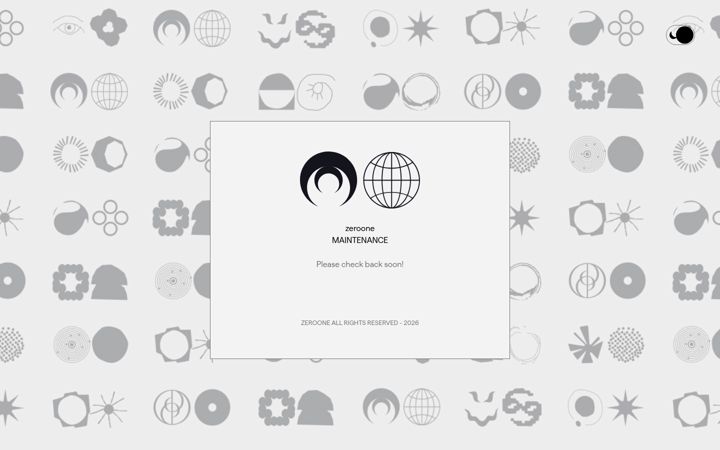 Screenshot of zeroone.art