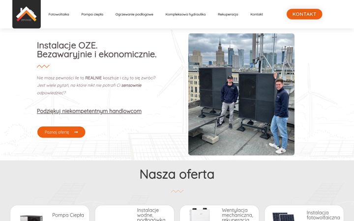 Screenshot of zerowat.pl