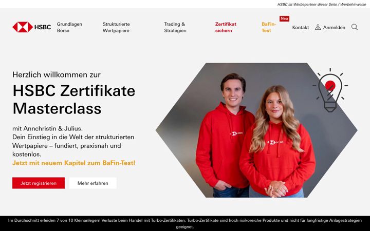 Screenshot di zertifikate-masterclass.de