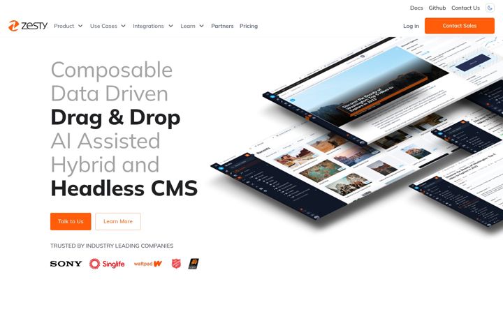 Screenshot of zestyio.com