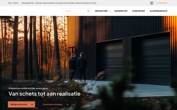 Screenshot of zethet.nl
