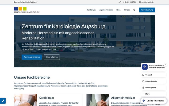 Ekrānuzņēmums no zfk-augsburg.de