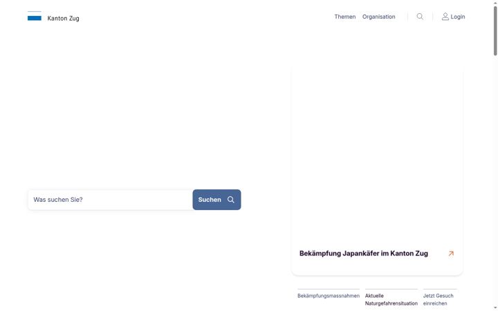 Screenshot of zg.ch