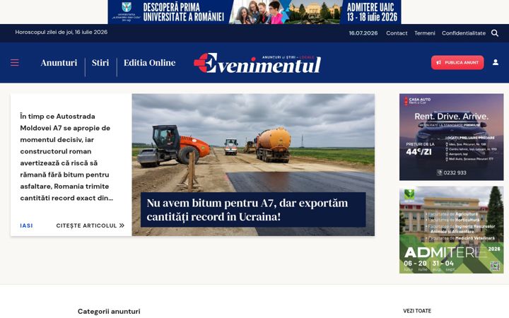Posnetek zaslona ziarulevenimentul.ro