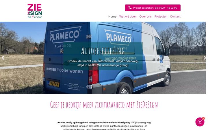 Screenshot of ziedesign.nl
