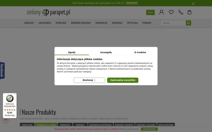 Screenshot of zielony-parapet.pl