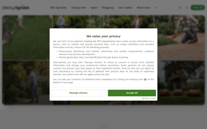 Screenshot of zielonyogrodek.pl
